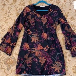 Fall Floral Shift Dress